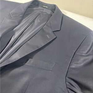 Lauren Ralph Lauren Blazer Mens 48L Wool Navy Gold Button Sport Coat Classic